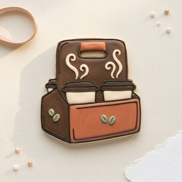 Moving Day Coffee Carrier Cookie Cutter, 3D Printed Kitchen Theme