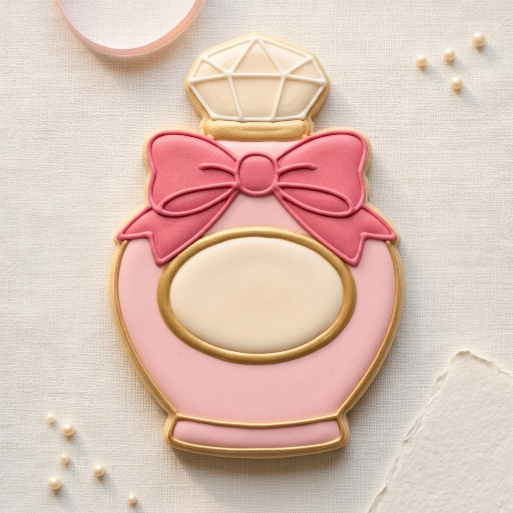 Perfume Bottle Cookie Cutter, 3D Printed Beauty Theme