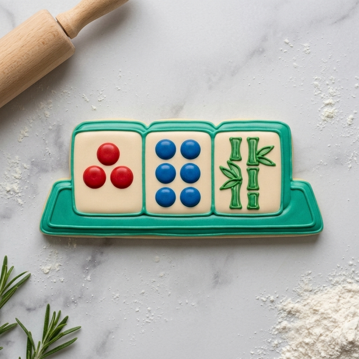 Mahjong Rack Cookie Cutter, 3D Printed Game Night