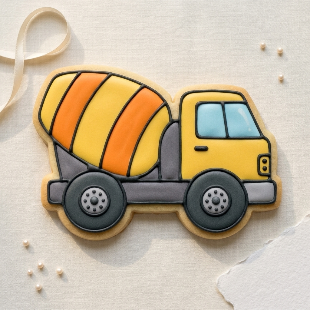 Cement Mixer Truck Cookie Cutter