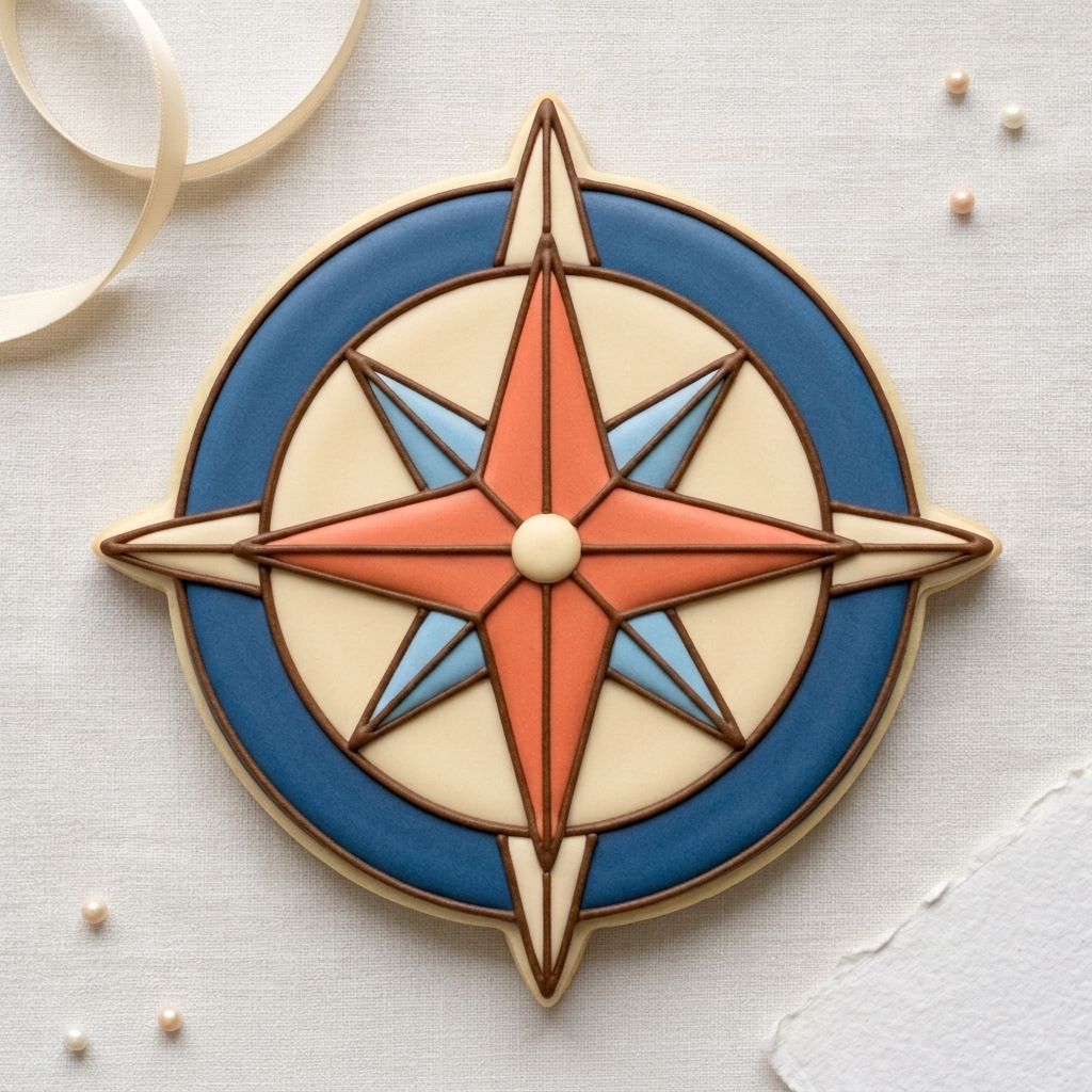 Compass Rose Cookie Cutter