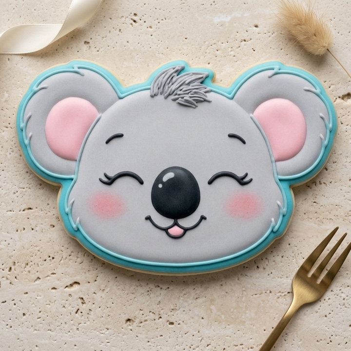 Baby Koala Face Cookie Cutter, 3D Printed Woodland Baby