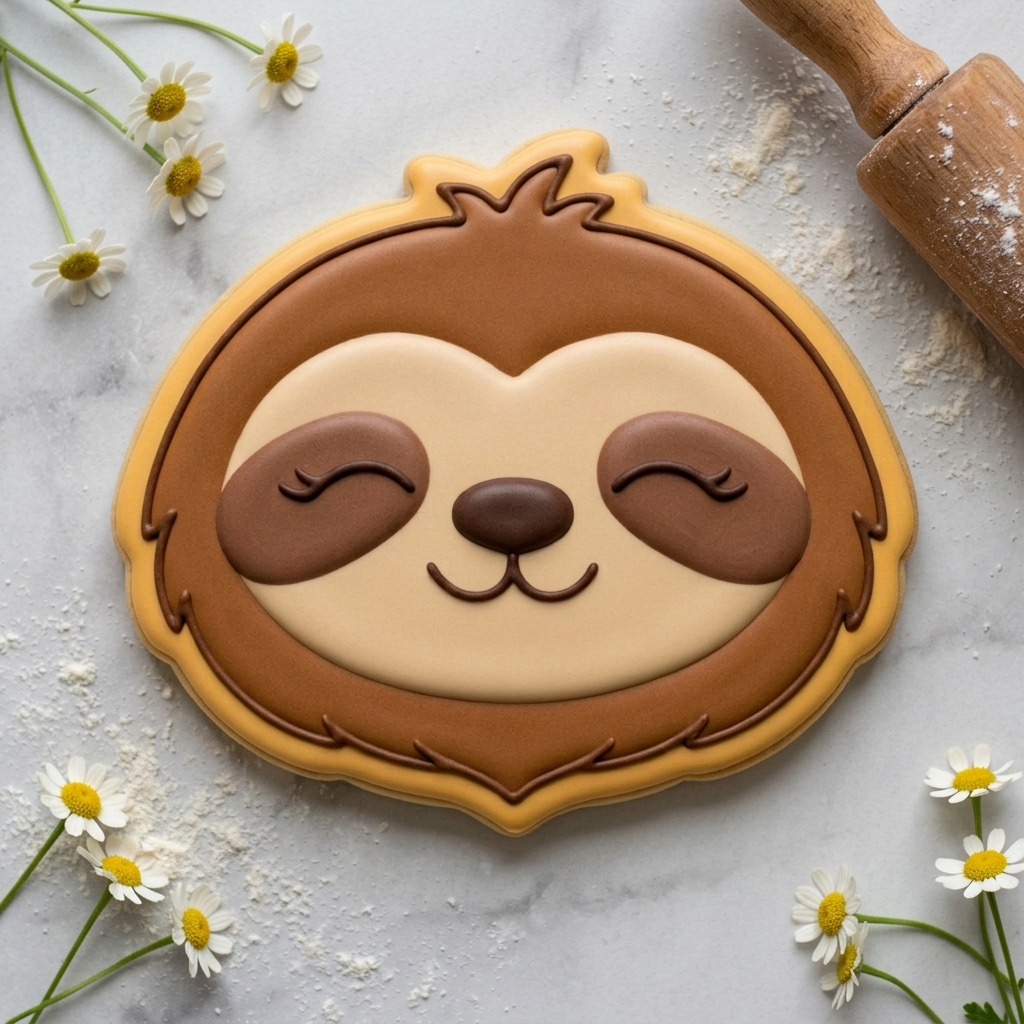 Cute Baby Animal Cookie Cutter Set - Cuddly Nursery Faces Bundle - 3D Printed Cookie Cutters