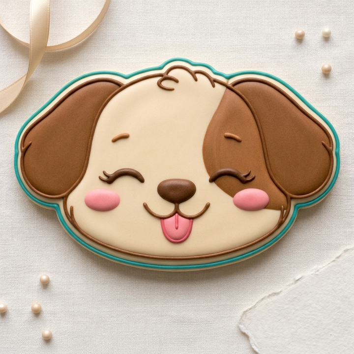Baby Puppy Face Cookie Cutter, 3D Printed Dog Theme