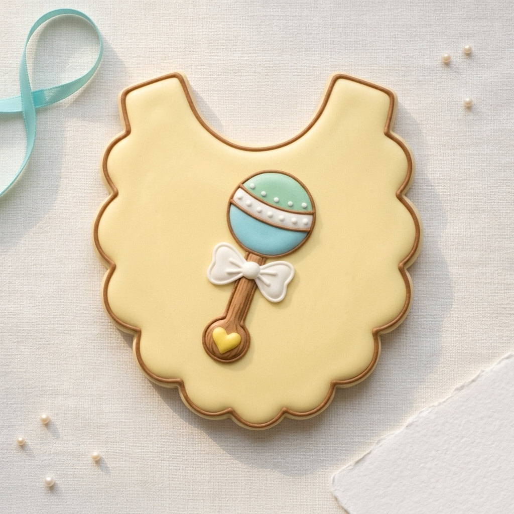 Baby Apron Cookie Cutter, 3D Printed Baby Shower