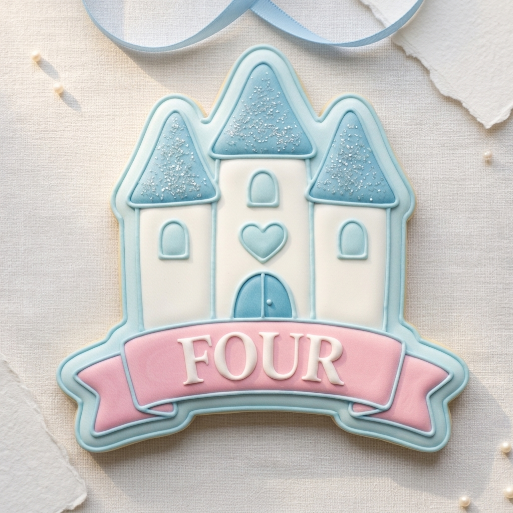 Castle With Banner Cookie Cutter