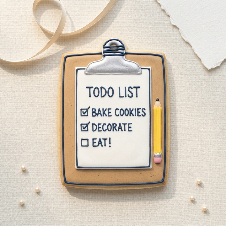 Clipboard Cookie Cutter, 3D Printed School Theme