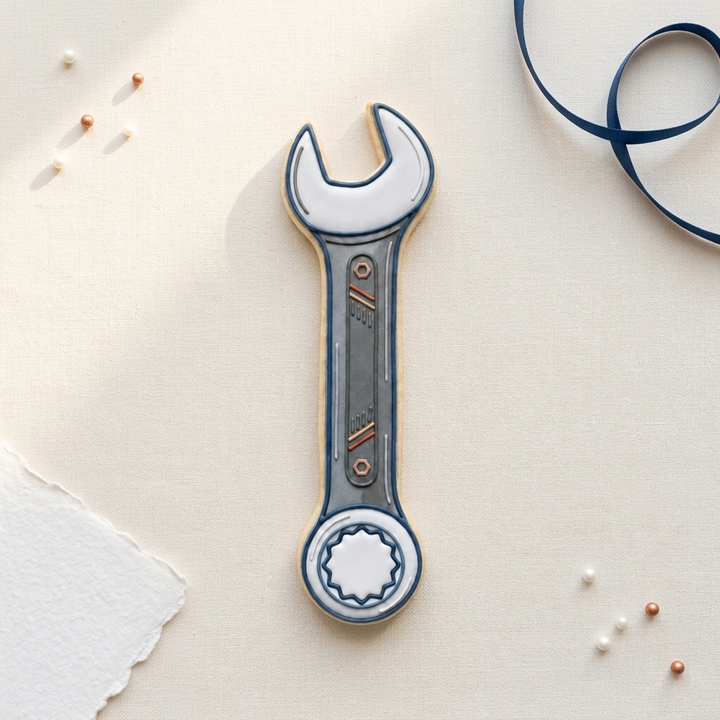 Wrench Cookie Cutter, 3D Printed Dad Gift