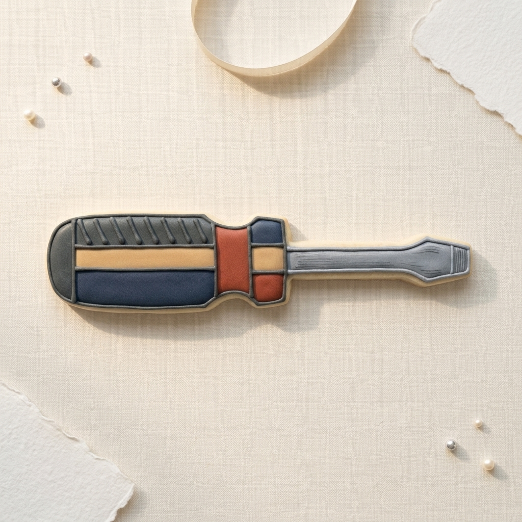 Screwdriver Cookie Cutter, 3D Printed Dad Gift