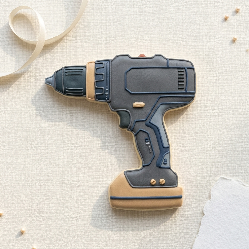 Power Drill Cookie Cutter, 3D Printed Dad Gift