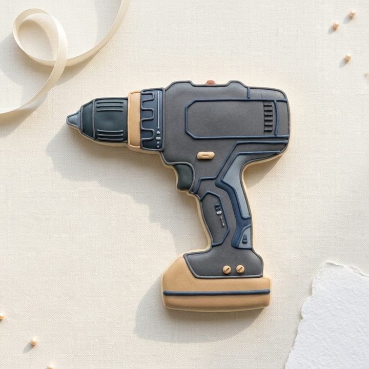 Power Drill Cookie Cutter, 3D Printed Dad Gift