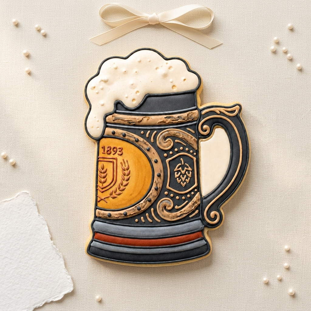 Fathers Day Cookie Cutter Set Pretzel and Beer Pub Duo Bundle 3D Printed Cutters