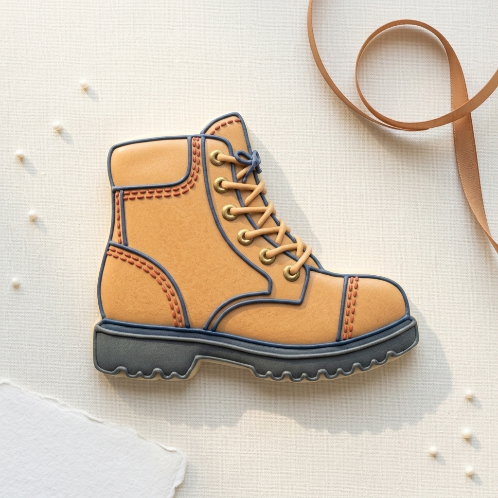 Work Boot Cookie Cutter, 3D Printed Dad Gift
