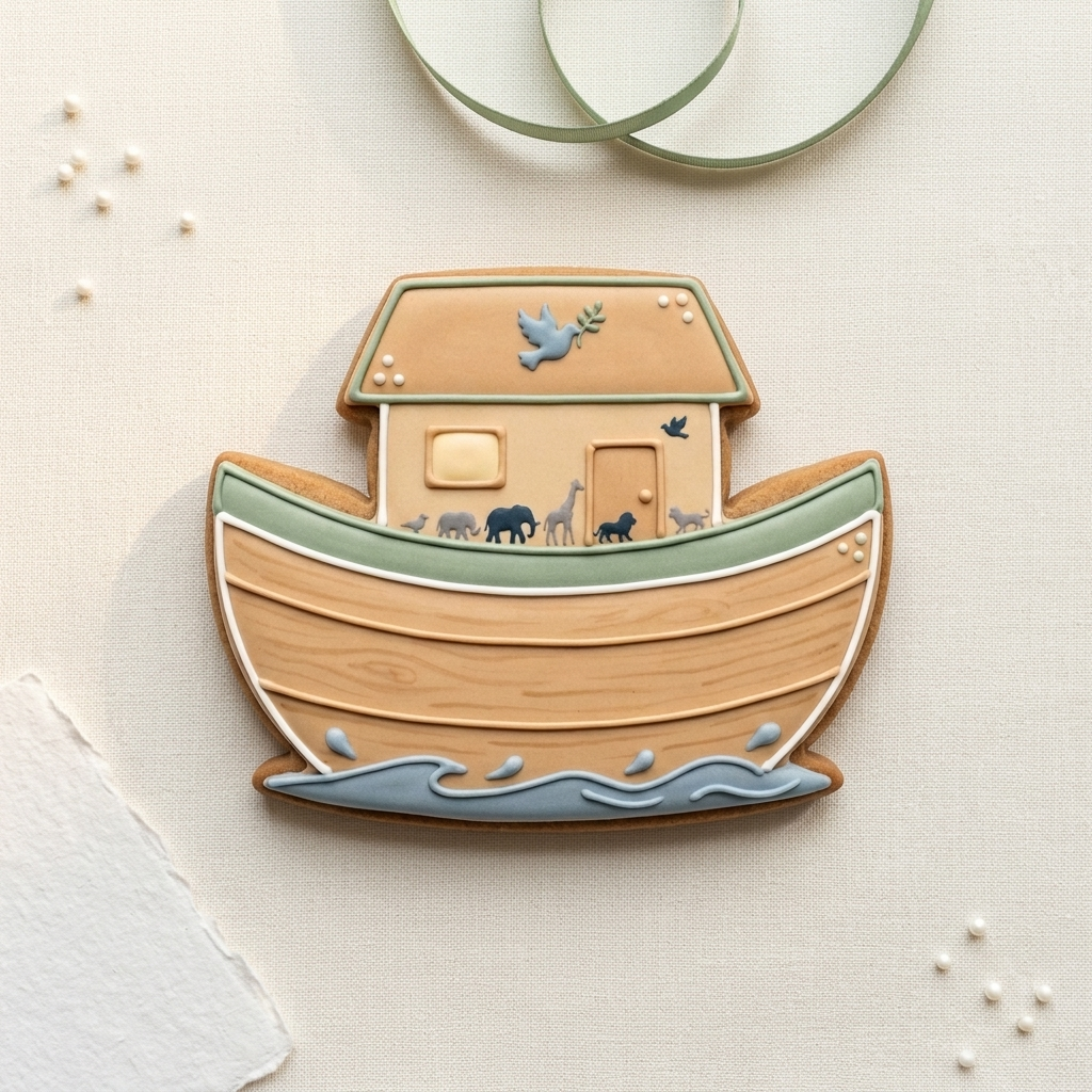 Noah's Ark Cookie Cutter, 3D Printed Baby Shower