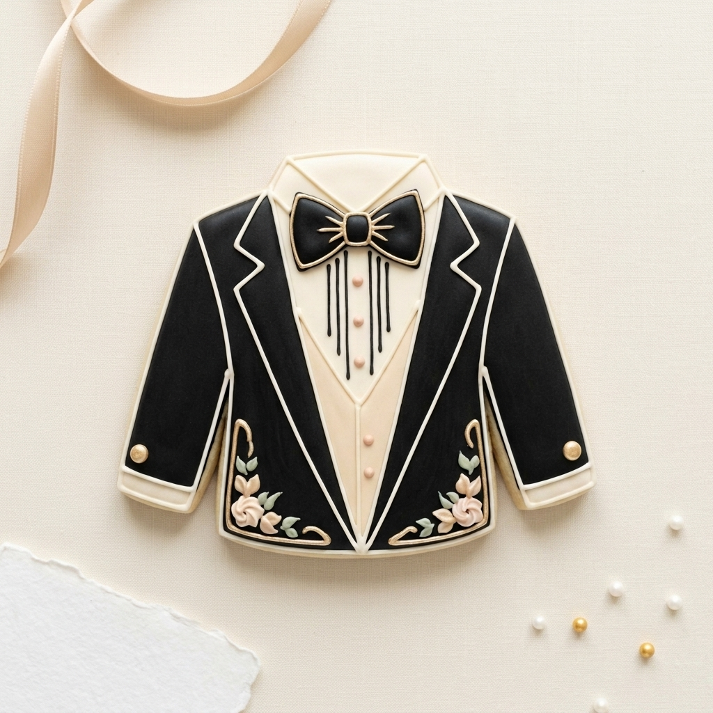 Tuxedo Cookie Cutter, 3D Printed Wedding Shower