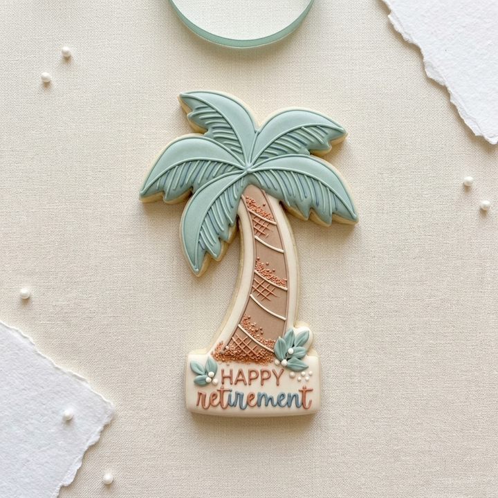 Retirement Palm Tree Cookie Cutter, 3D Printed Retirement Party