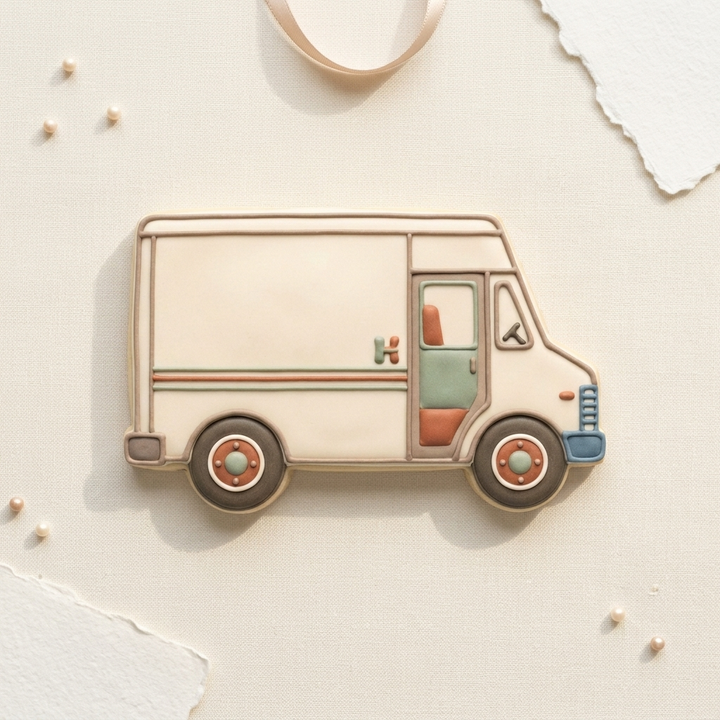 Moving Van Cookie Cutter, 3D Printed Housewarming