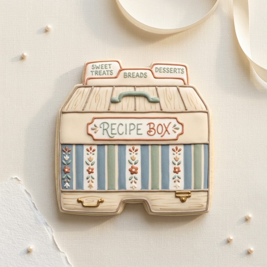 Recipe Box Cookie Cutter, 3D Printed Baker Gift
