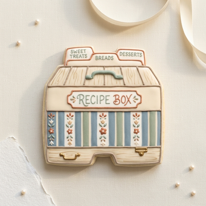 Recipe Box Cookie Cutter, 3D Printed Baker Gift