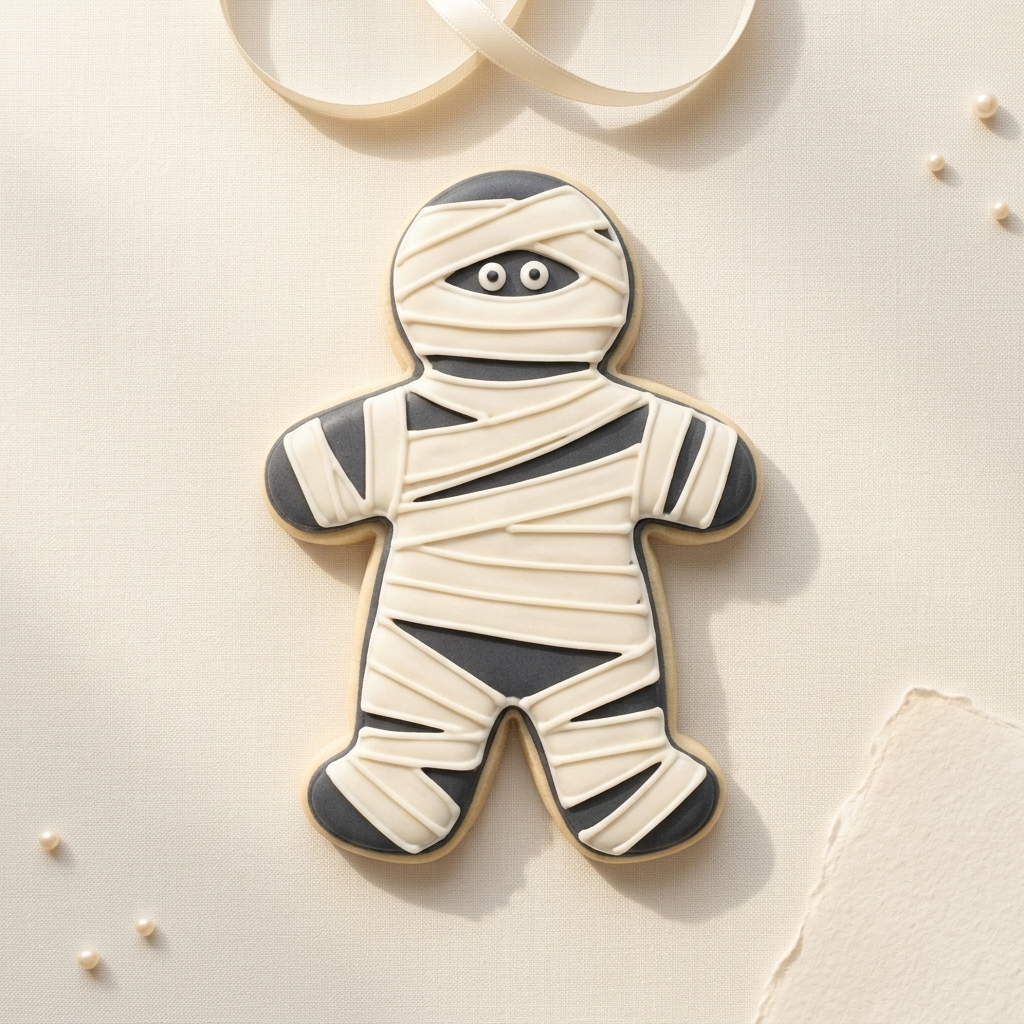Mummy Cookie Cutter, 3D Printed Halloween Party
