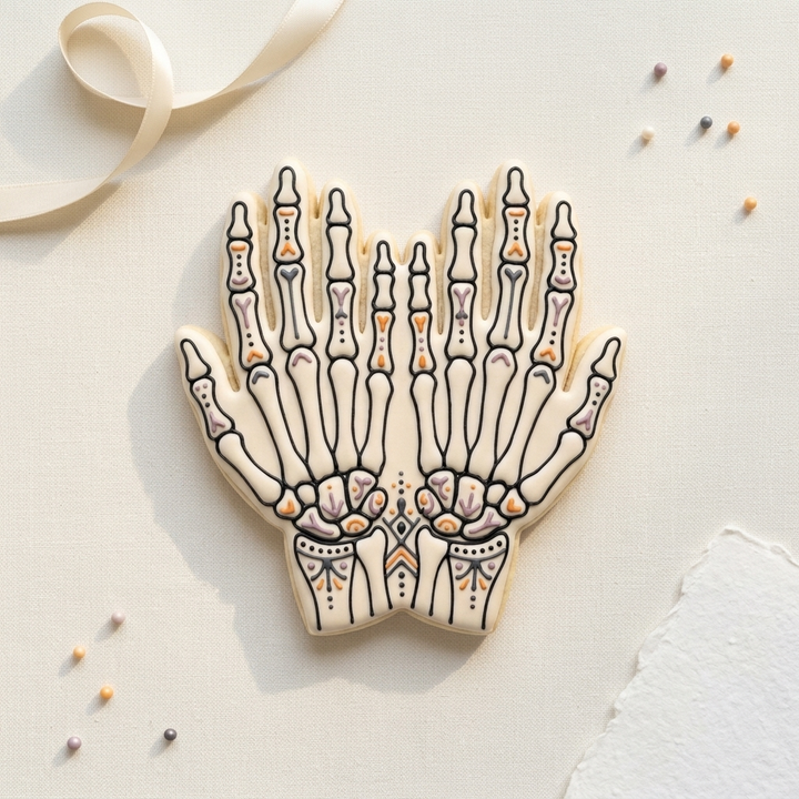 Skeleton Hands Cookie Cutter, 3D Printed Halloween Party