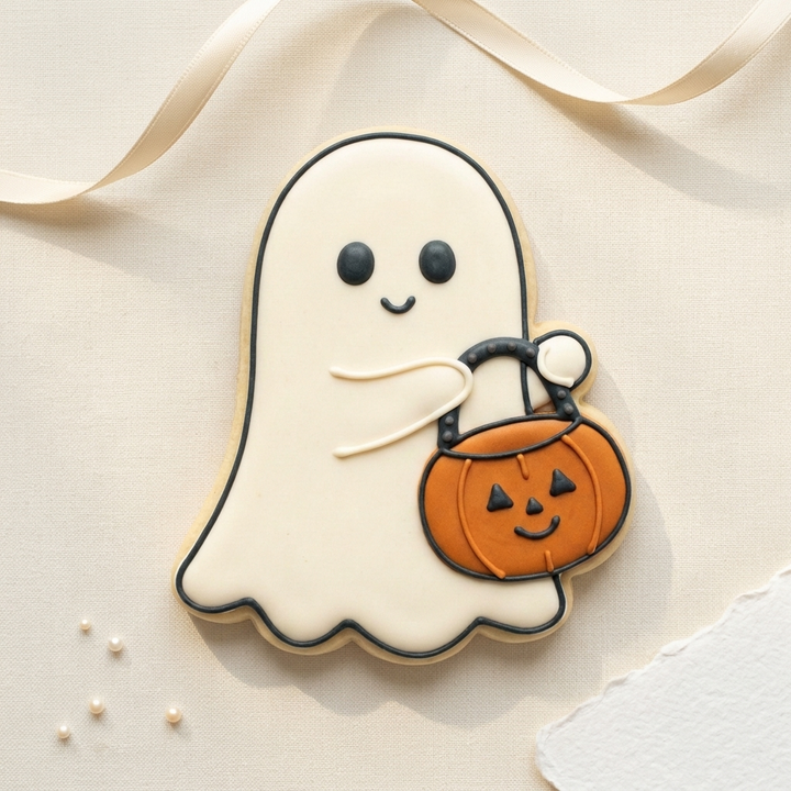 Ghost Candy Bucket Cookie Cutter, 3D Printed Halloween Party