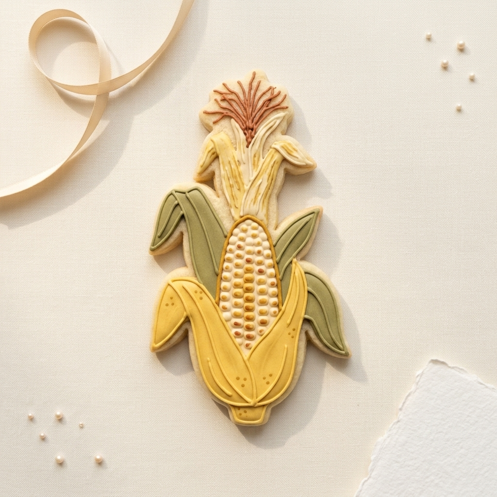 Harvest Corn Stalk Cookie Cutter, 3D Printed Fall Party