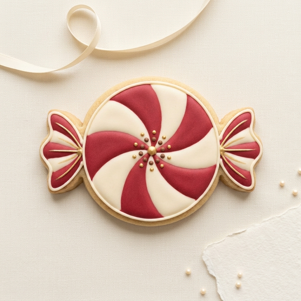 Peppermint Swirl Cookie Cutter, 3D Printed Christmas Party