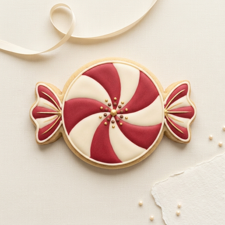 Peppermint Swirl Cookie Cutter, 3D Printed Christmas Party