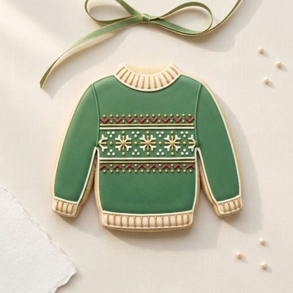 Ugly Sweater Cookie Cutter, 3D Printed Christmas Party