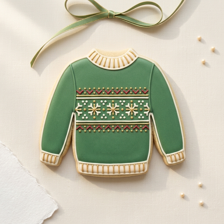 Ugly Sweater Cookie Cutter, 3D Printed Christmas Party