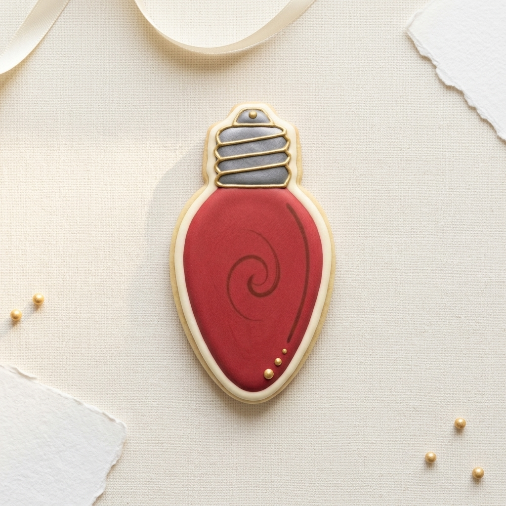Christmas Light Bulb Cookie Cutter, 3D Printed Christmas Party