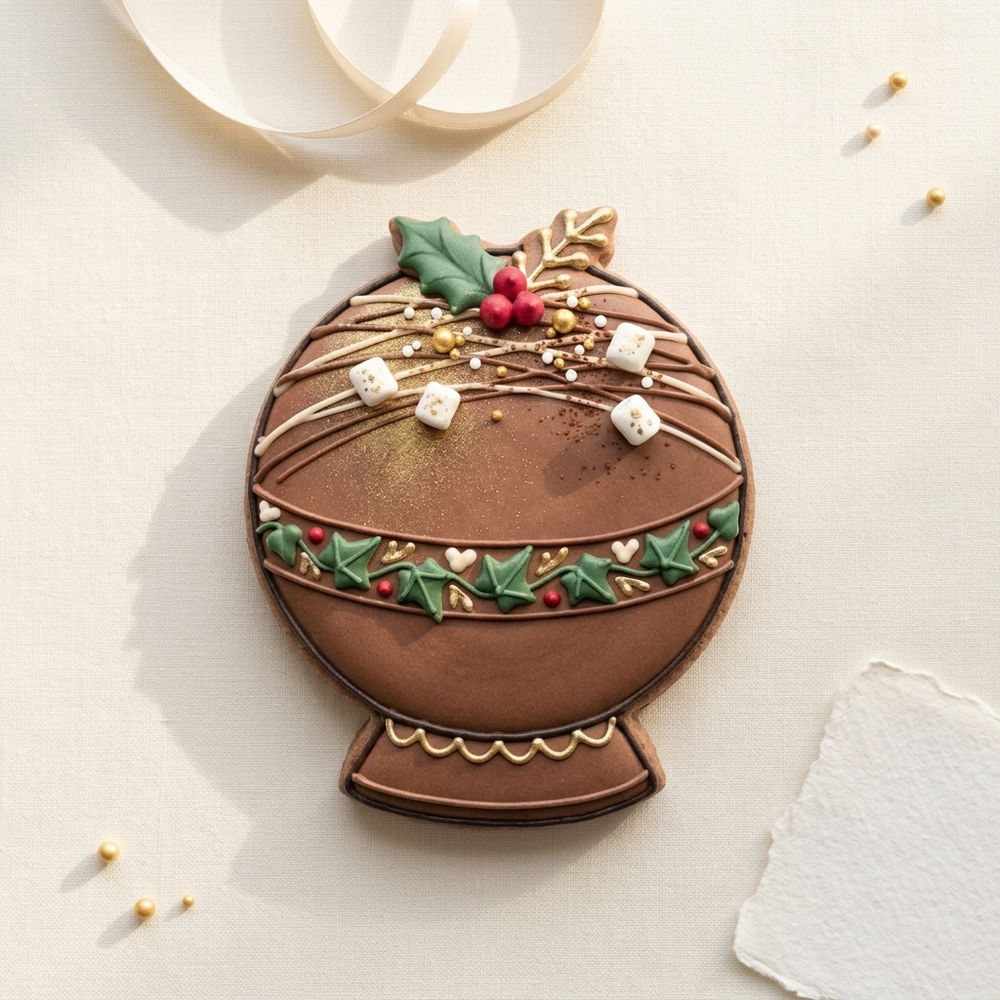 Christmas Cocoa Cookie Cutter Set   Cozy Holiday Bundle   3D Printed Cutters