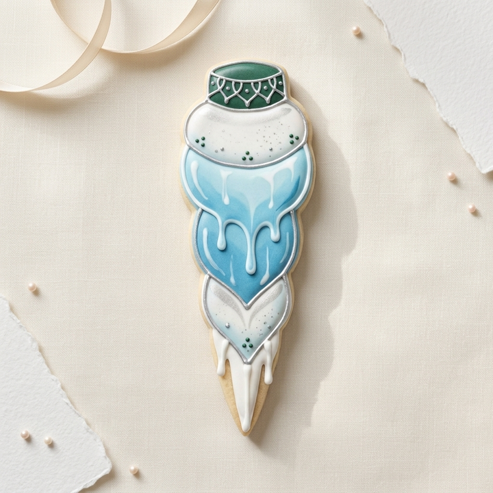 Icicle Cookie Cutter, 3D Printed Winter Theme