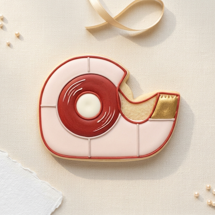 Scrapbooking Tape Dispenser Cookie Cutter, 3D Printed Party Theme