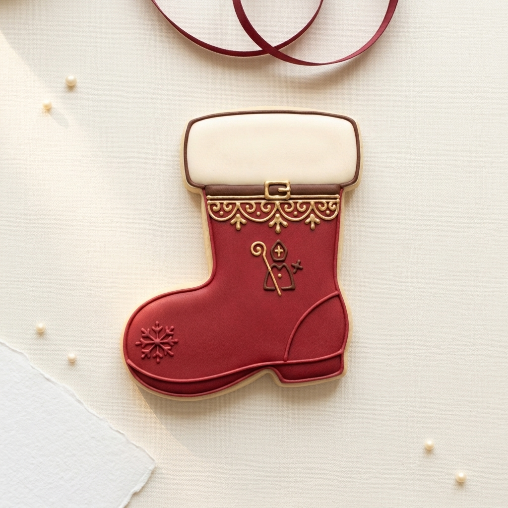 St. Nicholas Boot Cookie Cutter, 3D Printed Christmas Party