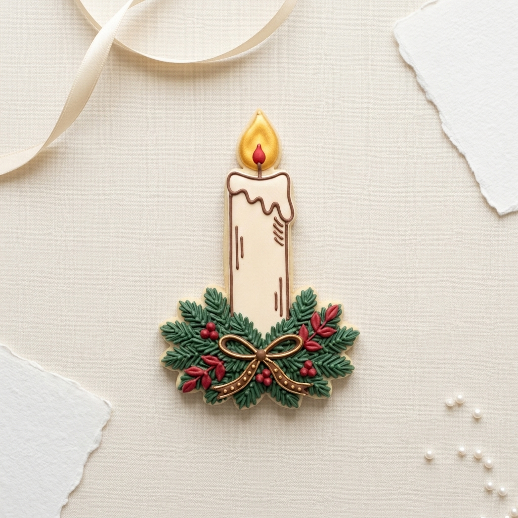 Advent Candle Cookie Cutter, 3D Printed Christmas Party