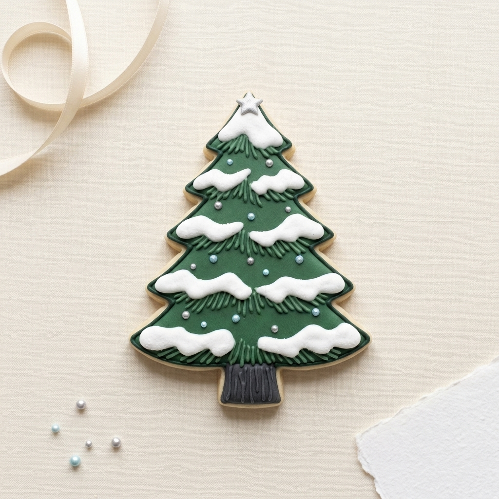 Snowy Pine Tree Cookie Cutter, 3D Printed Christmas Party
