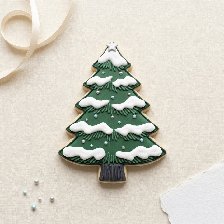 Snowy Pine Tree Cookie Cutter, 3D Printed Christmas Party