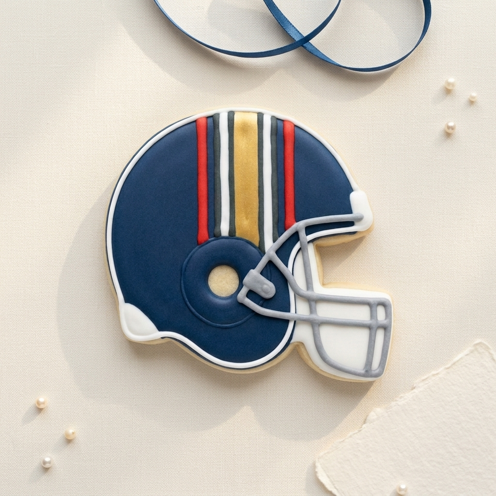 Sports Cookie Cutter Set Football and Helmet Game Day Duo Bundle 3D Printed Cutters