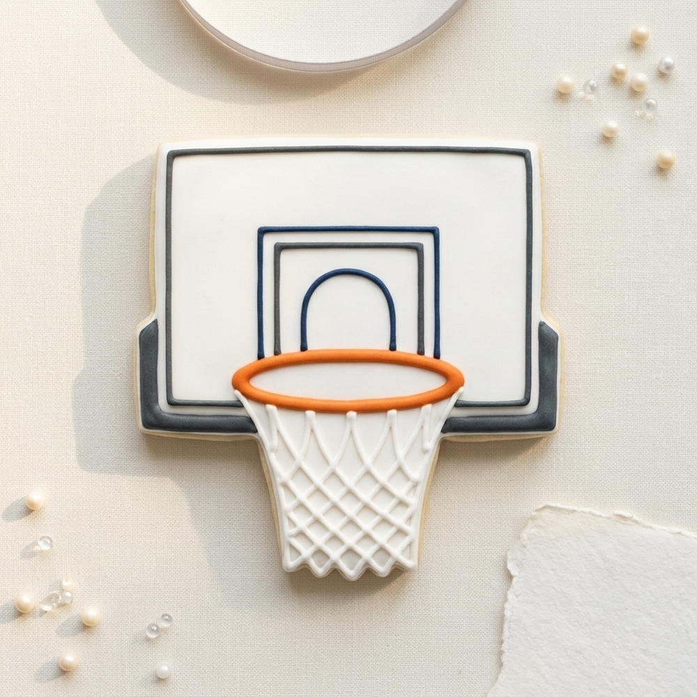 Sports Cookie Cutter Set Basketball and Sneaker Hoops Duo Bundle 3D Printed Cutters