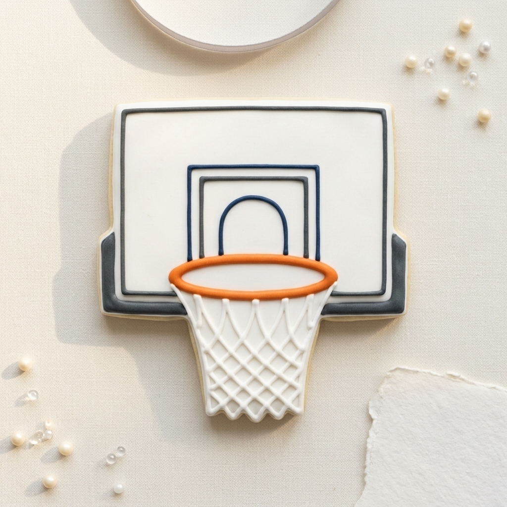 Sports Cookie Cutter Set Basketball and Sneaker Hoops Duo Bundle 3D Printed Cutters