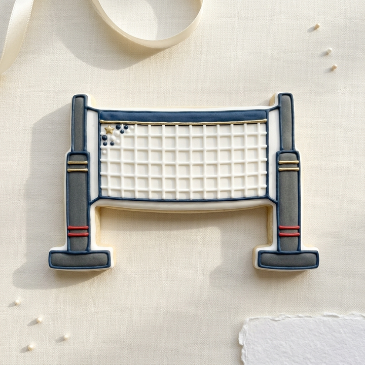 Volleyball Net Cookie Cutter, 3D Printed Sports Party