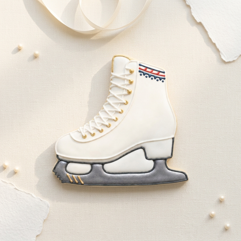 Figure Skate Cookie Cutter, 3D Printed Sports Party