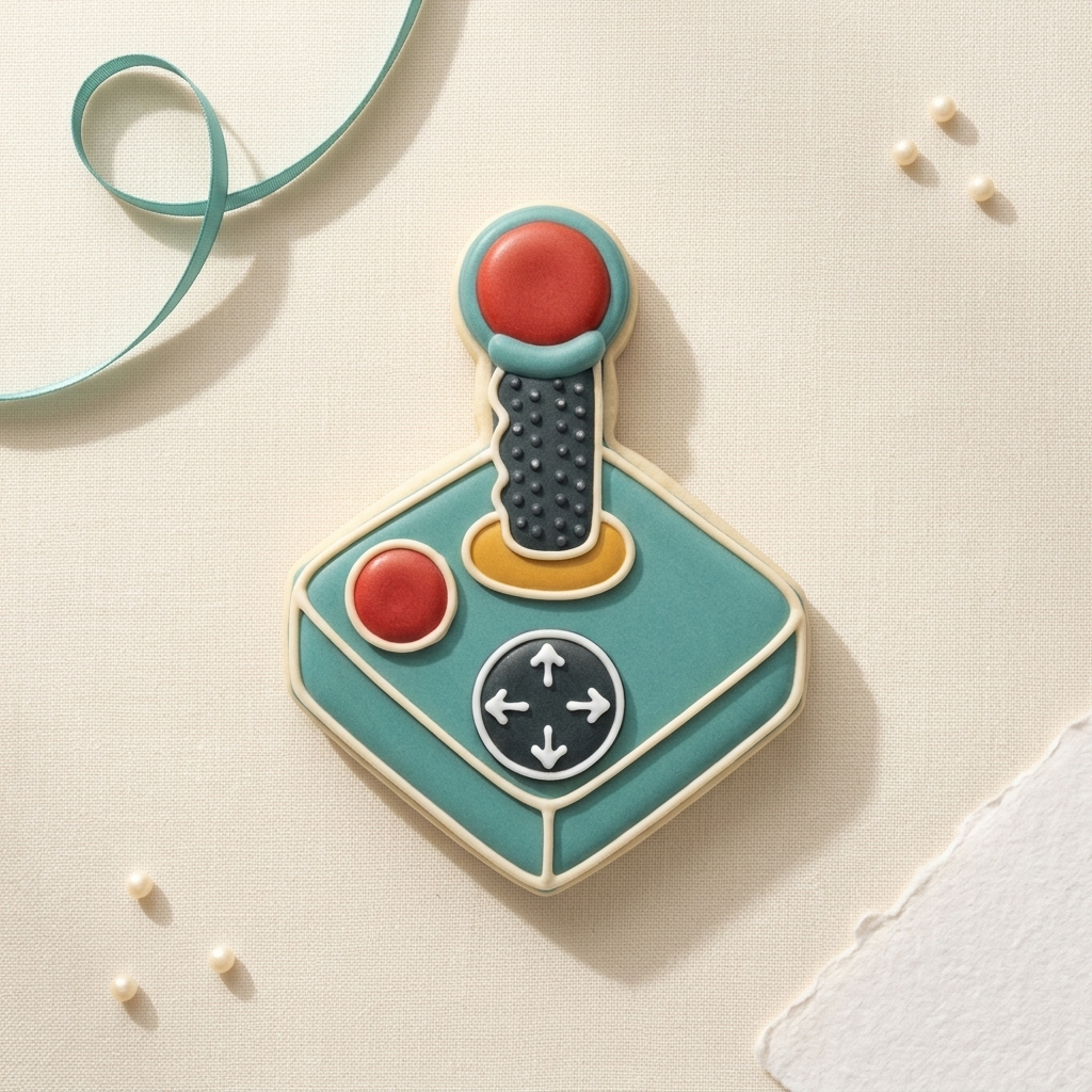 Joystick Cookie Cutter, 3D Printed Game Night