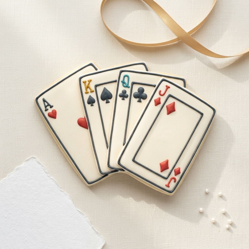 Playing Card Fan Cookie Cutter, 3D Printed Game Night