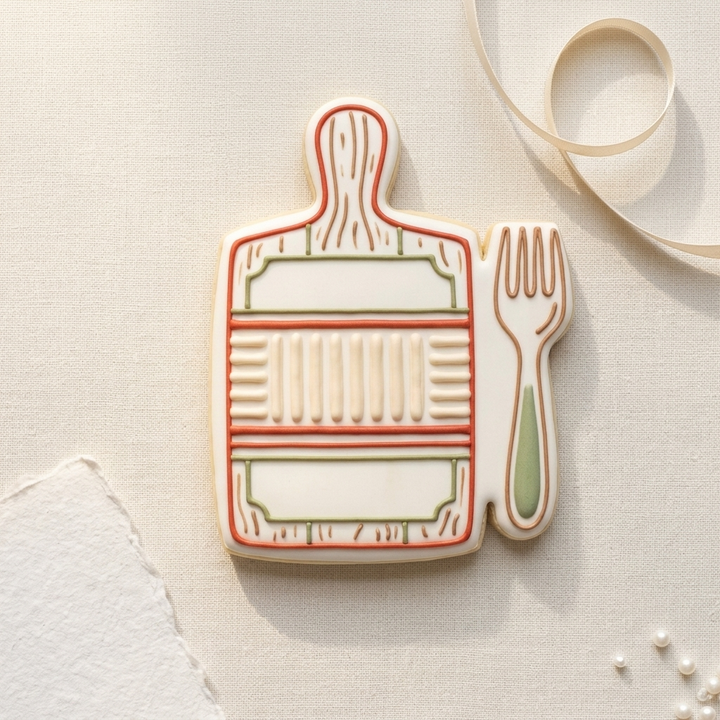 Gnocchi Board and Fork Cookie Cutter, 3D Printed Party Theme