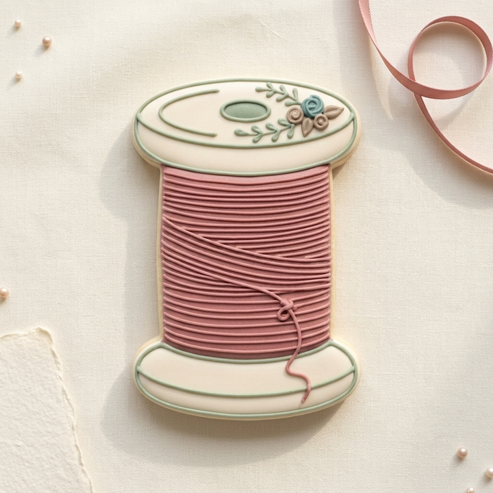 Spool Of Thread Cookie Cutter, 3D Printed Craft Gift