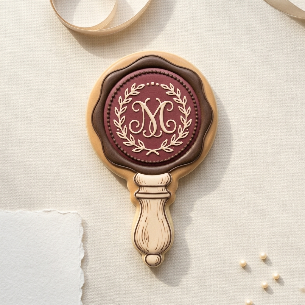 Wax Seal Stamp Cookie Cutter, 3D Printed Book Lover
