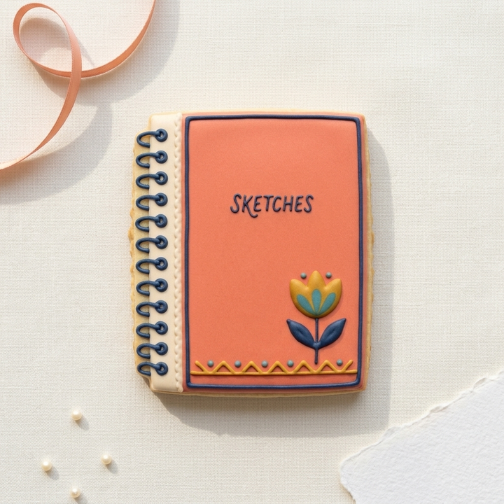 Sketchbook Cookie Cutter, 3D Printed Creative Gift